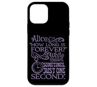 Alice nel paese delle meraviglie "How long is forever" (viola) Custodia per iPhone 12 mini