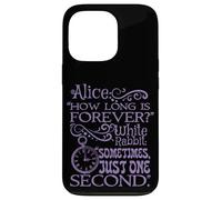 Alice nel paese delle meraviglie "How long is forever" (viola) Custodia per iPhone 13 Pro