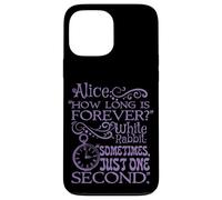 Alice nel paese delle meraviglie "How long is forever" (viola) Custodia per iPhone 13 Pro Max