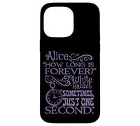 Alice nel paese delle meraviglie "How long is forever" (viola) Custodia per iPhone 14 Pro Max