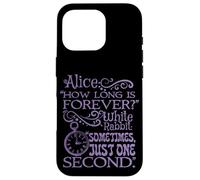 Alice nel paese delle meraviglie "How long is forever" (viola) Custodia per iPhone 16 Pro
