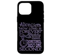 Alice nel paese delle meraviglie "How long is forever" (viola) Custodia per iPhone 16 Pro Max