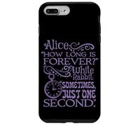 Alice nel paese delle meraviglie "How long is forever" (viola) Custodia per iPhone 7 Plus/8 Plus