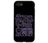 Alice nel paese delle meraviglie "How long is forever" (viola) Custodia per iPhone SE (2020) / 7 / 8