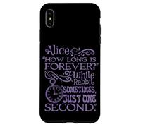 Alice nel paese delle meraviglie "How long is forever" (viola) Custodia per iPhone XS Max