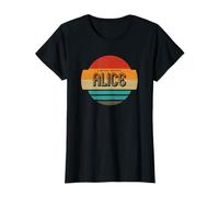 Alice Nome Retro Vintage Sunset Limited Edition Maglietta