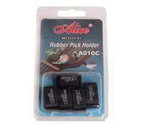 Alice, porta plettro per chitarra acustica/elettrica a, a 3 mollette Pack of 5 Black