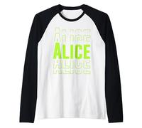 Alice Regali Idea Nome Alice Maglia con Maniche Raglan
