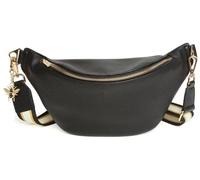 Alice Wheeler Bee Over Shoulder Banana Bag Crossover volo viaggio, Nero , One Size