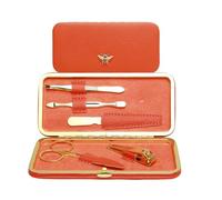 Alice Wheeler Bee - Set per manicure in acciaio INOX, 5 pezzi, colore: arancione