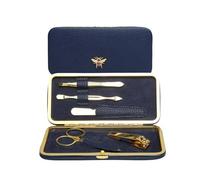 Alice Wheeler Bee - Set per manicure in acciaio inox, 5 pezzi, colore: blu navy