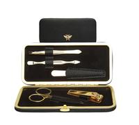 Alice Wheeler Bee - Set per manicure in acciaio inox, 5 pezzi, colore: nero
