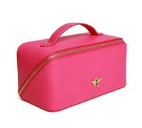 Alice Wheeler Bee Train case Beauty Concertina pieghevole organizer (rosa acceso), Rosa acceso, Beauty case pieghevole a forma di treno
