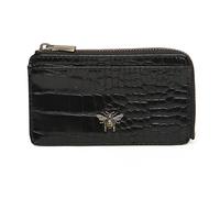 Alice Wheeler Bumble Bee Portamonete e carte - Collezione Bath - Pelle Vegana, Croc nero, Taglia unica, Classico