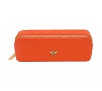 Alice Wheeler London Bee Mini Makeup Train Case - Compatto Concertina pieghevole Beauty Organizer con ape dorata e chiusura a zip - Viaggi - 20 x 7,5 x 7,5 cm - Nero, Arancione, S, Beauty case
