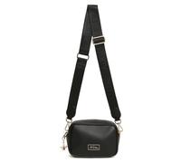 Alice Wheeler London Mini Soho - Borsa a tracolla da donna, compatta, con cerniera, con ciondolo a forma di ape dorata e cinturino di marca, Nero , Small