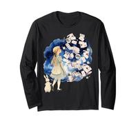 Alice Wonderland Vintage Libro Bianco Coniglio Carte da Gioco Maglia a Manica