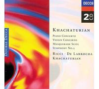 Alicia De Larrocha, Ruggiero Ricci - Piano Concerto,Masquerade,Violin Concerto In D