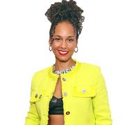Alicia Keys (Yellow Jacket) Half Body Buddy Cutout