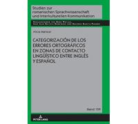 Alicia Mariscal Categorización de los errores ortográficos en (Copertina rigida)