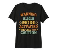 Alicia Personalized Women's Gift Custom Alicia Maglietta Premium