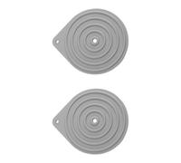 Alide 2 pezzi Scaldapiatti per microonde per riscaldare la cena, scaldapiatti resistente al calore, silicone antiscivolo per microonde, tappetini ideali per piani di lavoro (colore casuale)