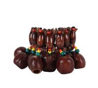 Alide Braccialetti Da Ballo in Conchiglie Di Semi, Campanelli Da Polso Con Fascia Di Noci Per Danza, Yoga, Meditazione, ASMR E Terapia Del Suono (Pala)