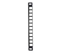Alide Pannello patch vuoto a 12 porte 0,5U CAT5 CAT5e CAT6 CAT6a per rete per armadio di rete per server rack da 10 pollici T0 T1 T2