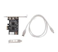 Alide Scheda PCI Express FireWire, Scheda Immagine PCIE a 5 Porte, Schede Controller IEEE 1394 1394a Con Cavo Firewire 6p-4p Con Staffa a Basso Profilo