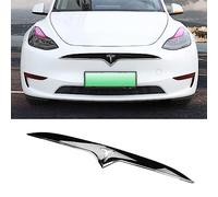 ALIEDA ABS, Modanatura Griglia Dell'auto, per Tesla Model Y Modello 3, Copertura della Griglia 3D, Adesivo Protettivo, Accessori Modifica Esterna,Silver-modelY