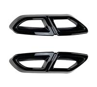 ALIEDA ABS, Telaio Diffusore di Scarico Auto, Copertura Decorativa Uscita Aria Spoiler Paraurti Posteriore, Accessori Esterni, per V-W Passat B8 Variant R-Line 2015-2019,bla-CK