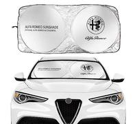 ALIEDA Parasole Parabrezza Anteriore per Auto, Blocchi Isolanti a Protezione Completa UV, Visiera Parasole Pieghevole, per Alfa Romeo Alfa Romeo Giulia 147 156 159 Mito Stelvio Giulietta