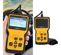 Alieemo OBD2 - Scanner diagnostico per controllo motore, giallo | Legge e cancella codici di errore, freeze-frame e prontezza I/M, menu in sei lingue, funziona con auto OBD II dal 1996 in poi