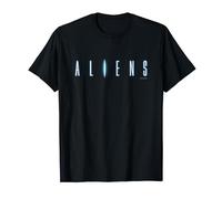 Alien 45th Anniversary Aliens 1986 Movie Sequel Title Logo Maglietta