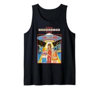 Alien Abduction Club UFO Retro Vintage Funny Adult Humor Canotta