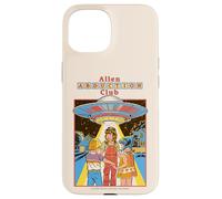 Alien Abduction Club UFO Retro Vintage Funny Adult Humor Custodia per iPhone 15