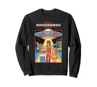 Alien Abduction Club UFO Retro Vintage Funny Adult Humor Felpa