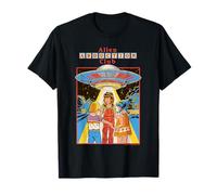 Alien Abduction Club UFO Retro Vintage Funny Adult Humor Maglietta
