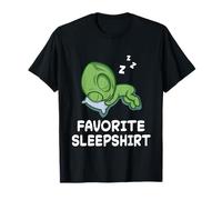 Alien Aliens Nap Sleeping Sleep Pigiama Camicia da notte Maglietta