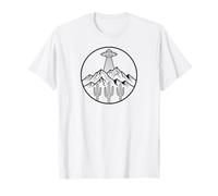 Alien Area 51 Extraterrestrial Event UFO Desert Maglietta