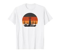 Alien Area 51 Extraterrestrial Event UFO Desert Maglietta