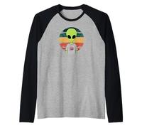 Alien Area 51 Extraterrestrial Event UFO Party Maglia con Maniche Raglan