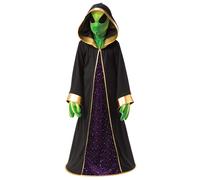 Alien Bambini Costume Spazio Marziano Creatura Bambini Bambine + Maschera