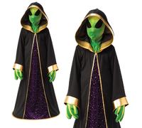 Alien Bambini Costume Spazio Marziano Creatura Bambini Bambine + Maschera