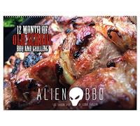 ALIEN-BBQ 2026 (Wandkalender 2026 DIN A2 quer), CALVENDO Monatskalender: 12 Monate Old School BBQ and Grilling