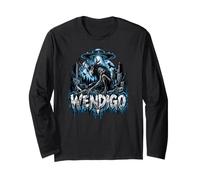 Alien Beast UFO Forest Nightmare Halloween Horror Art Maglia a Manica