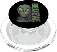 Alien Believe Segno UFO Divertente Per UFO Divertente Alien Credenti UFOS PopSockets PopGrip per MagSafe