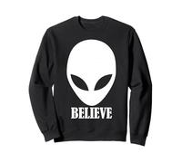 Alien Believe Simbolo UFO Appassionato Cospirazione Felpa
