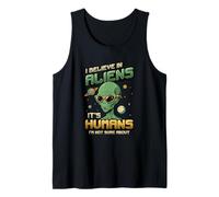 Alien Believer UFO Amante dello Spazio Extraterrestre Canotta
