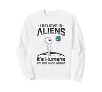 Alien Believer UFO Amante dello Spazio Extraterrestre Felpa